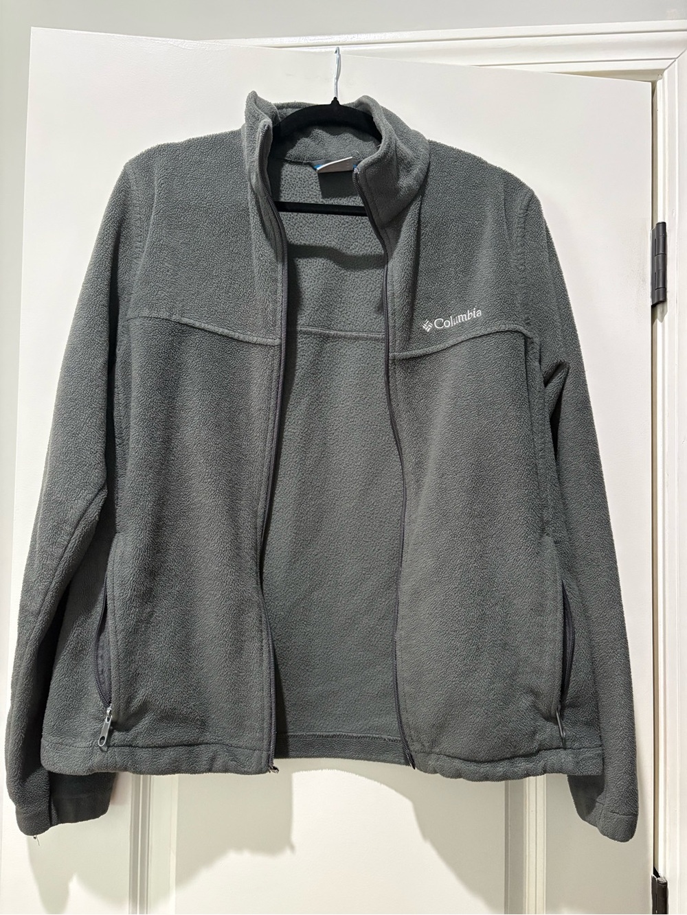 Columbia Sportswear Company Gray Fleece Jacket Women’s Medium Hiking Outdoor